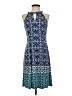 Wisp Paisley Blue Casual Dress Size 4 - photo 1