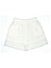 Unbranded 100% Polyester Solid Ivory Shorts Size L - photo 1