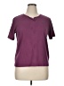 Classic Elements Purple Short Sleeve Henley Size XL - photo 1