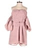 Rose Velvet 100% Polyester Pink Romper Size M - photo 1