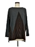 Go Couture Chevron-herringbone Gray Pullover Sweater Size M - photo 1
