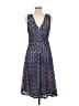 Mi ami 100% Polyester Polka Dots Blue Cocktail Dress Size M - photo 2