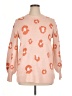 Terra & Sky Animal Print Pink Pullover Sweater Size 0X - photo 1