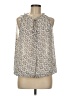 Max Studio 100% Polyester Ivory Sleeveless Blouse Size M (estimated) - photo 1
