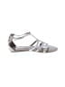 REPORT Metallic Silver Tan Sandals Size 8 1/2 - photo 1
