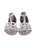 REPORT Metallic Silver Tan Sandals Size 8 1/2 - photo 2