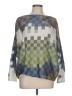 Assorted Brands Checkered-gingham Green Pullover Sweater Size L - photo 1