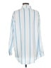 Unbranded 100% Polyester Stripes Blue Long Sleeve Blouse Size M - photo 2