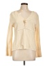 Assorted Brands 100% Cotton Ivory Long Sleeve Top Size L - photo 1