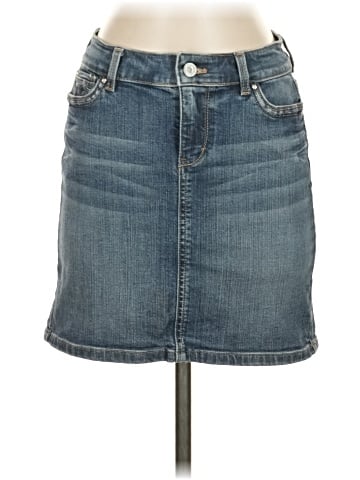 White House Black Market Denim Skirt (view 1)