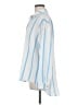 Unbranded 100% Polyester Stripes Blue Long Sleeve Blouse Size M - photo 5