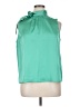Scoop 100% Polyester Green Sleeveless Blouse Size XL - photo 1