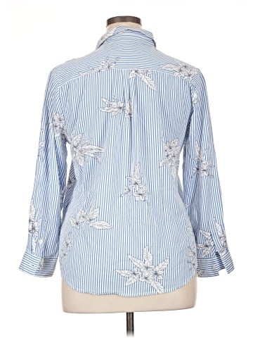 Nautica 3/4 Sleeve Button-Down Shirt (view 2)