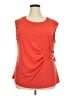Adrienne Vittadini Orange Sleeveless Blouse Size 2X - photo 1