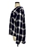 NSR 100% Rayon Plaid Blue Long Sleeve Blouse Size XL - photo 5