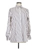 Drew 100% Cotton Stripes Ivory Long Sleeve Blouse Size M - photo 1