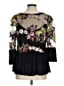 Eri + Ali Black 3/4 Sleeve Blouse Size M - photo 2
