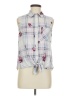 Wishful Park Blue Sleeveless Blouse Size M - photo 1