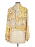 Drew 100% Polyester Paisley Gold Long Sleeve Blouse Size S - photo 2