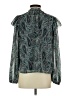 Evereve 100% Polyester Paisley Teal 3/4 Sleeve Blouse Size S - photo 2