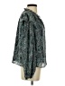 Evereve 100% Polyester Paisley Teal 3/4 Sleeve Blouse Size S - photo 4