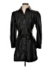 Steve Madden 100% Polyurethane Black Trenchcoat Size XS - photo 1