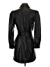Steve Madden 100% Polyurethane Black Trenchcoat Size XS - photo 2