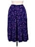 Doncaster Collection 100% Polyester Print Purple Casual Skirt Size 14 - photo 2