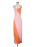 Unbranded 100% Polyester Color Block Orange Cocktail Dress Size S - photo 1