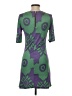 Walter 100% Silk Graphic Green Cocktail Dress Size XS - photo 2