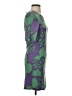 Walter 100% Silk Graphic Green Cocktail Dress Size XS - photo 4