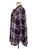 Cato Plaid Purple 3/4 Sleeve Button-Down Shirt Size 28w - photo 5