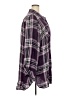 Cato Plaid Purple 3/4 Sleeve Button-Down Shirt Size 28w - photo 4