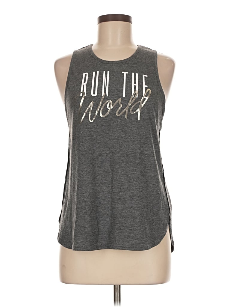 Pre-owned Active By Old Navy Sleeveless T-shirt In Gray