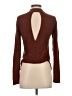 Azalea Brown Long Sleeve Top Size S - photo 2