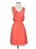 Annabella Solid Orange Casual Dress Size S - photo 1