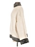 Shein 100% Polyester Tweed Ivory Turtleneck Sweater Size M - photo 5