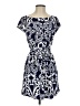 Renee C. Paisley Blue Casual Dress Size S - photo 1