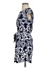 Renee C. Paisley Blue Casual Dress Size S - photo 5