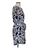 Renee C. Paisley Blue Casual Dress Size S - photo 4