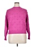 Ann Taylor Hearts Pink Pullover Sweater Size XL - photo 1