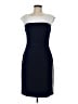 Connected Apparel Color Block Blue Cocktail Dress Size 6 - photo 1