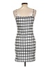 Unbranded 100% Polyester Plaid Gray Casual Dress Size L - photo 2