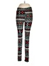 Derek Heart Print Black Leggings Size L - photo 1