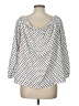Riley & Rae 100% Polyester Polka Dots White 3/4 Sleeve Blouse Size L - photo 2