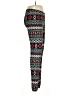Derek Heart Print Black Leggings Size L - photo 4