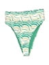 Assorted Brands Print Green Swimsuit Bottoms Size S - photo 1