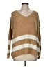 Papaya 100% Acrylic Stripes Tan Pullover Sweater Size M - photo 1