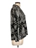 Alex Evenings 100% Polyester Paisley Silver Blazer Size L - photo 4