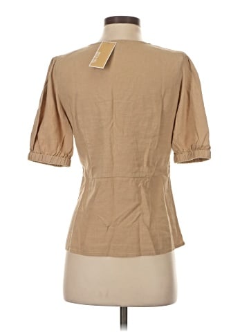 MICHAEL Michael Kors Short Sleeve Blouse (view 2)